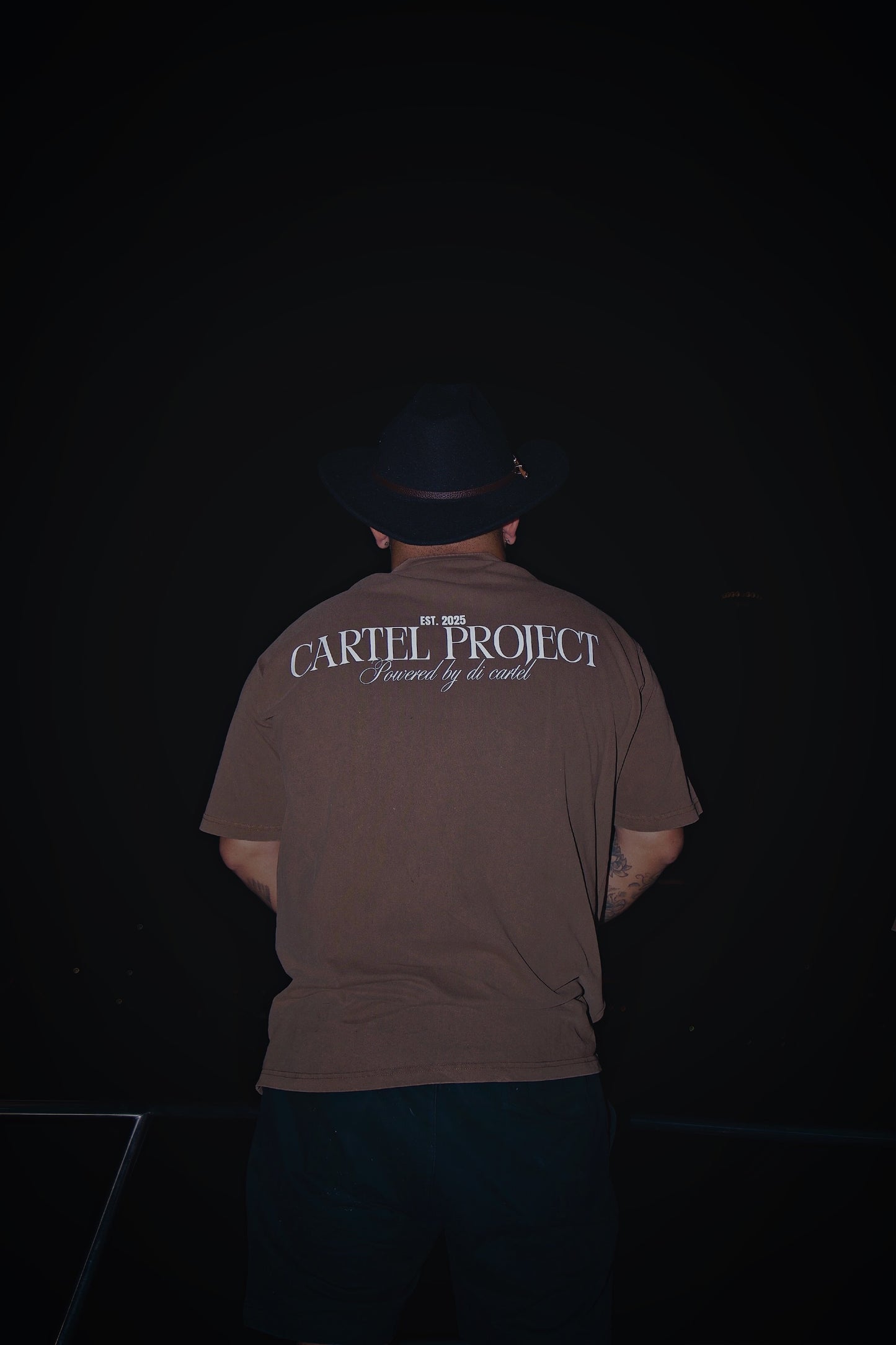 Brown Acid Wash DC Tee