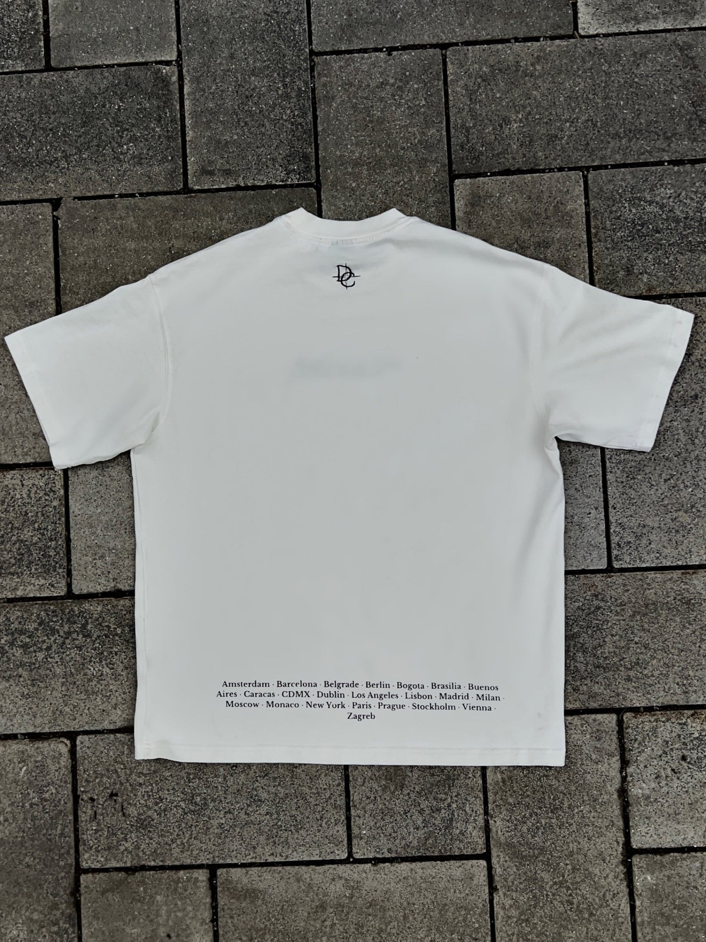 T-shirt blanc signature