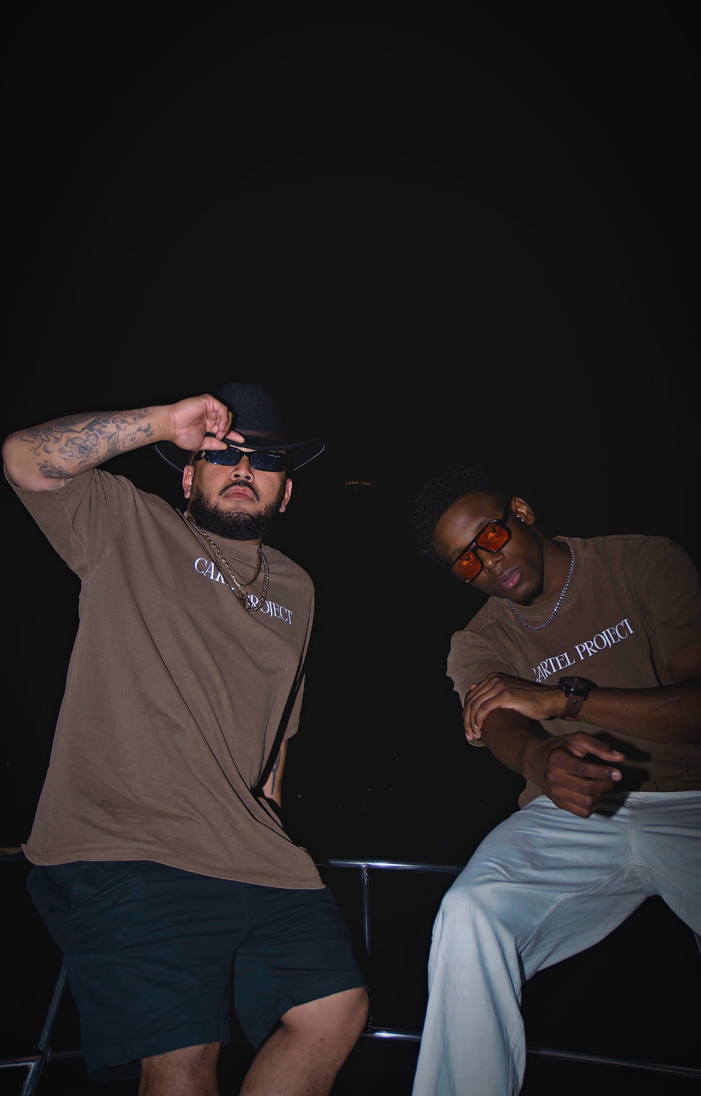 Brown Acid Wash DC Tee