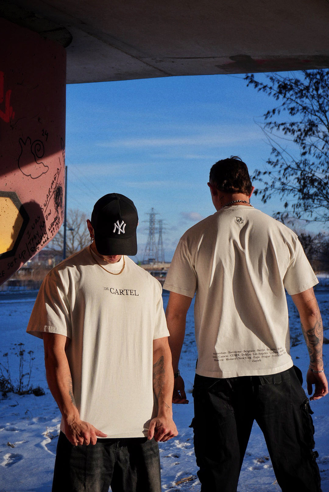 T-shirt blanc signature